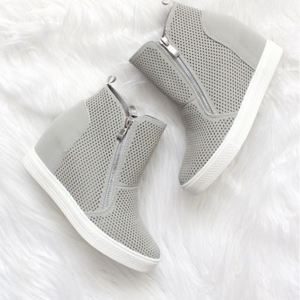Light Grey Wedge Sneaker